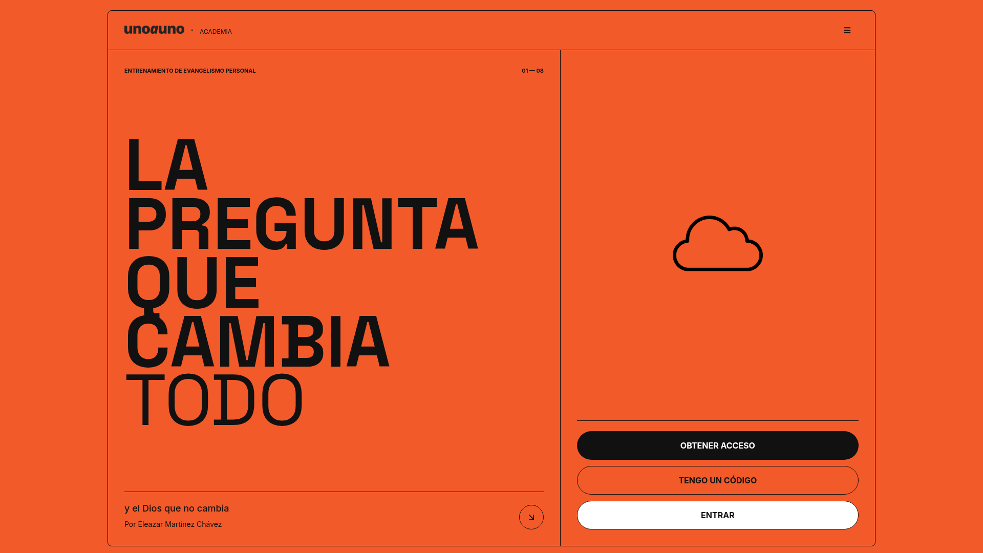 Vista previa de la página de Academia Unoauno